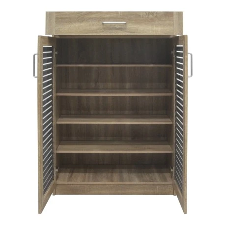 Shoe cabinet Sante pakoworld 20 pairs sonoma-dark grey color 80x37x123cm