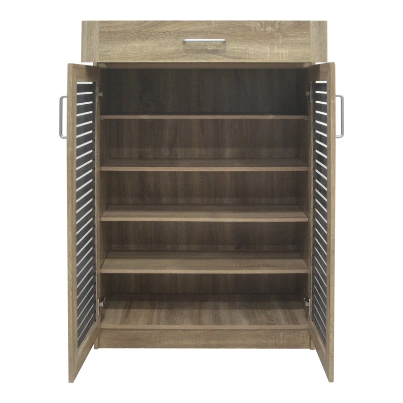 Shoe cabinet Sante pakoworld 20 pairs sonoma-dark grey color 80x37x123cm