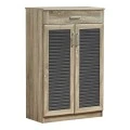 Shoe cabinet Sante pakoworld 20 pairs sonoma-dark grey color 80x37x123cm