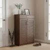 Shoe cabinet Sante pakoworld 20 pairs antique walnut 80x37x123cm