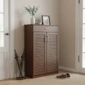 Shoe cabinet Sante pakoworld 20 pairs antique walnut 80x37x123cm
