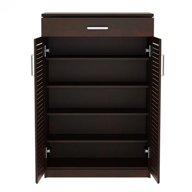 Shoe cabinet Sante pakoworld 20 pairs antique walnut 80x37x123cm