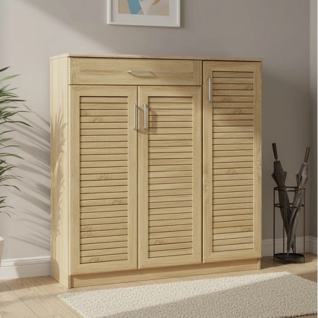 Shoe cabinet Sante pakoworld 30 pairs sonoma 120x37x123cm