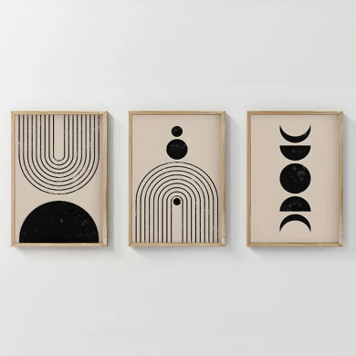 Πίνακας Aregon pakoworld τρίπτυχος με ψηφιακή εκτύπωση και πλαίσιο 33x1.5x48εκ