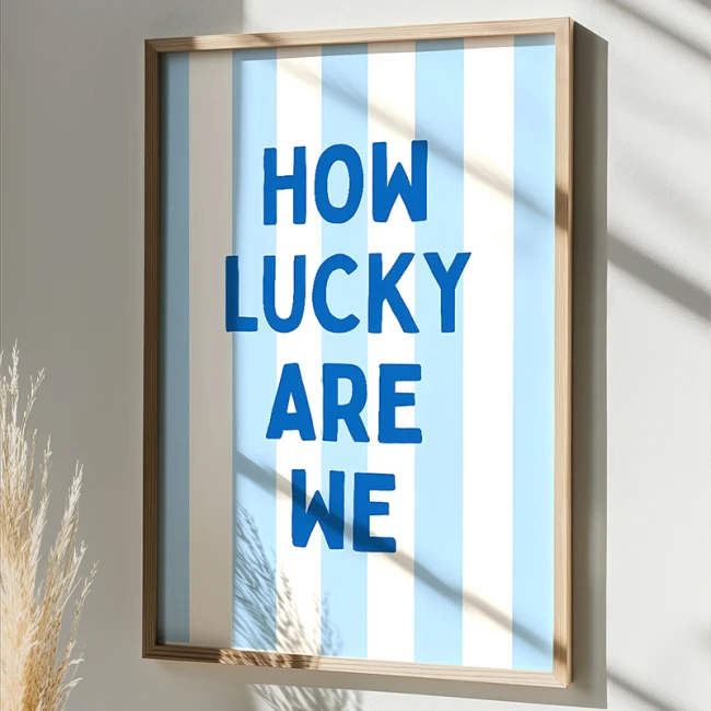 Wall art in frame Luckely pakoworld with digital print 50x2x70cm