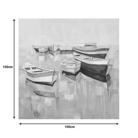 Canvas painting Boatty Ι Inart 100x3x100cm