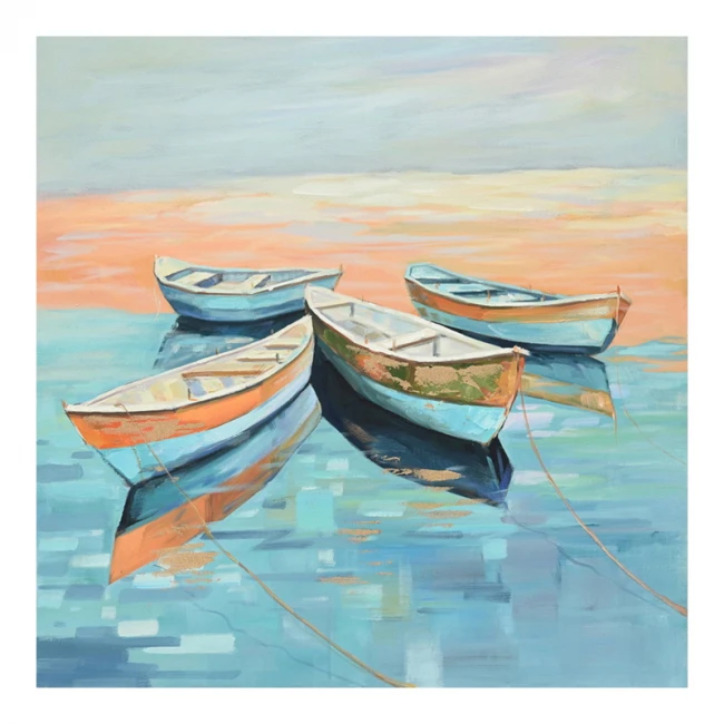 Πίνακας σε καμβά Boatty Inart 100x3x100εκ