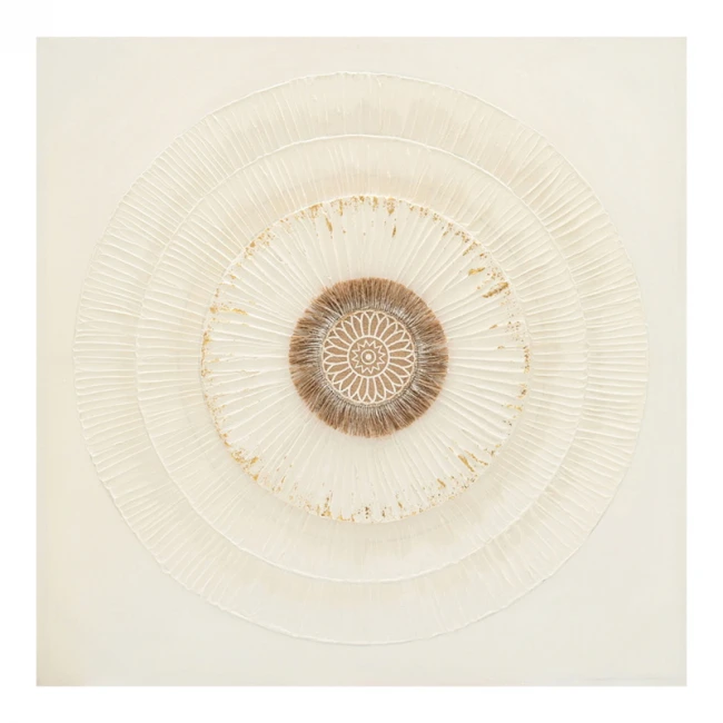 Πίνακας σε καμβά Circled Inart 80x3x80εκ