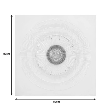Canvas painting Circled 3D Inart 80x3x80cm
