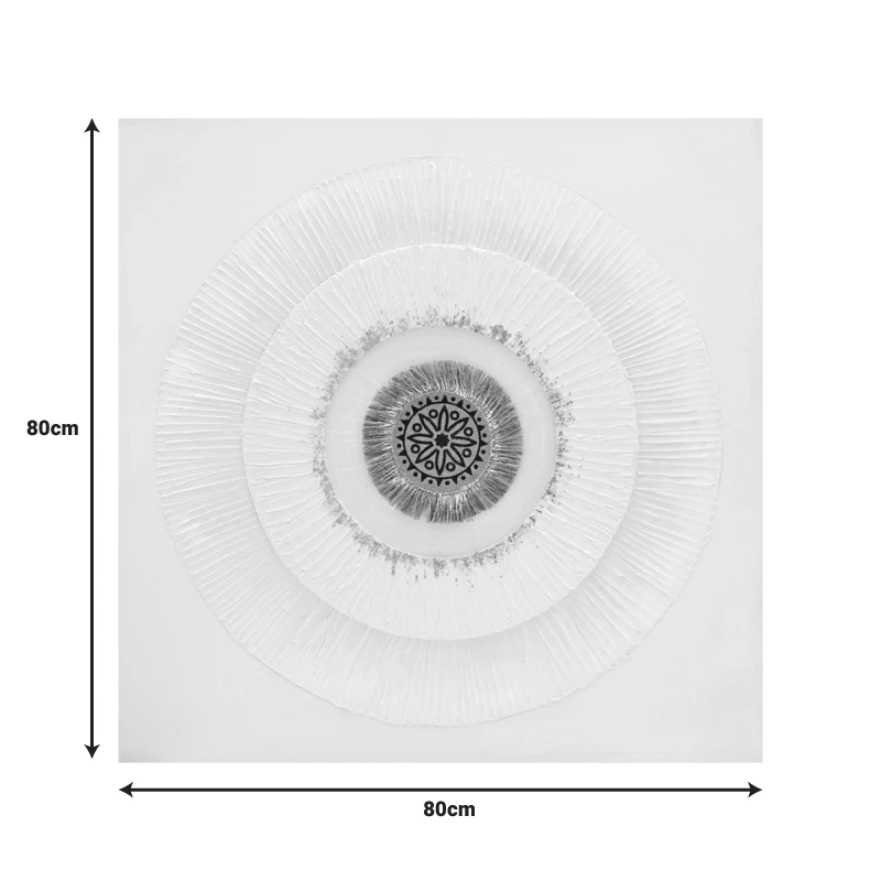 Canvas painting Circled I Inart 80x3x80cm