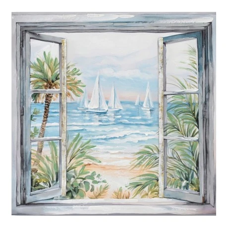 Canvas painting Deive 3D Inart 80x3x80cm