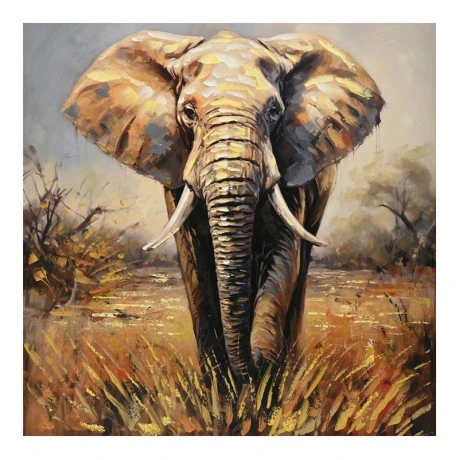 Canvas painting Elepho Inart 100x3x100cm