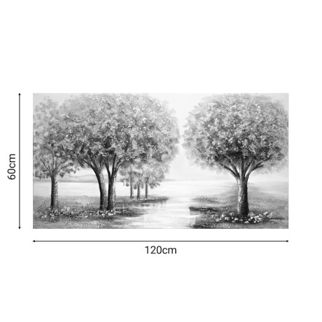 Πίνακας σε καμβά Forest I 3D Inart 120x3x60εκ