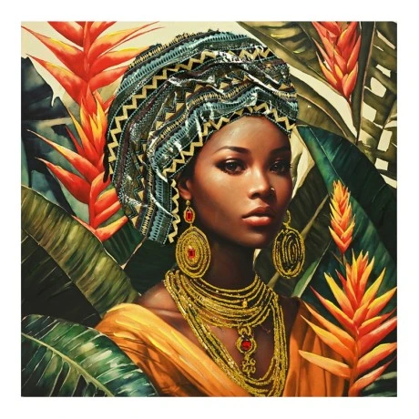 Canvas painting Gangalo 3D Inart 100x3x100cm