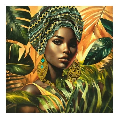 Canvas painting Gangalo Ι 3D Inart 100x3x100cm