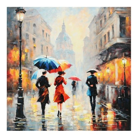 Canvas painting Nightdream I Inart 100x3x100cm