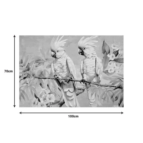 Canvas painting Parote Ι Inart 100x3x70cm