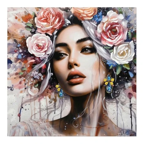 Canvas painting Prima Ι Inart 100x3x100cm