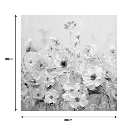 Πίνακας σε καμβά Rozy I Inart 80x3x80εκ