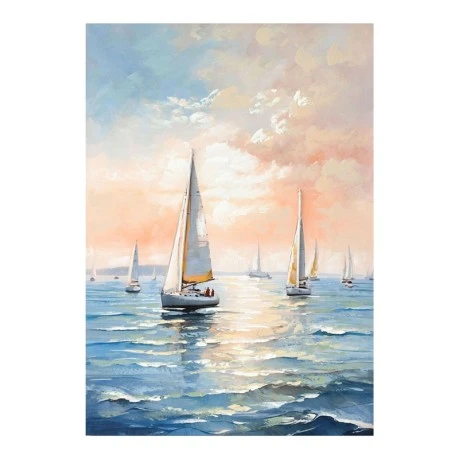 Canvas painting Sailsy I Inart 70x3x100cm
