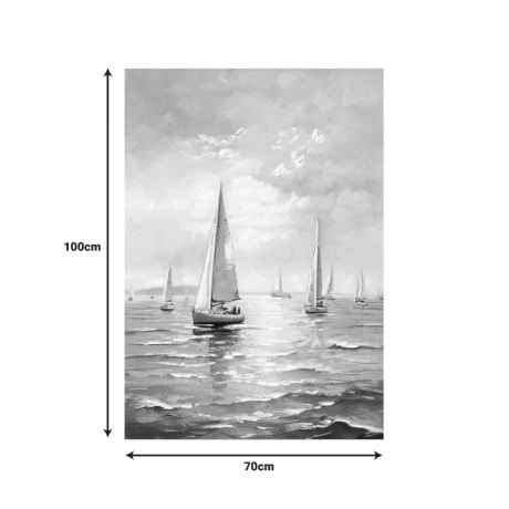 Canvas painting Sailsy I Inart 70x3x100cm