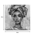 Turban Inart canvas painting 80x3x80cm