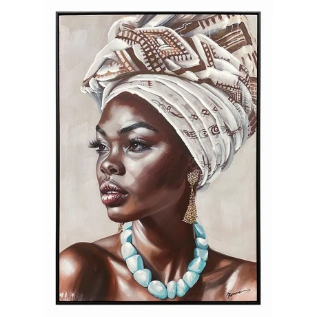Painting on canvas Zaira Ι Inart with frame 70x3.5x100cm