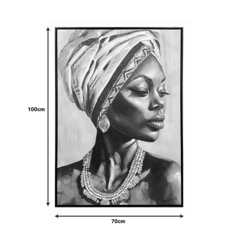 Painting on canvas Zaira Inart with frame 70x3.5x100cm