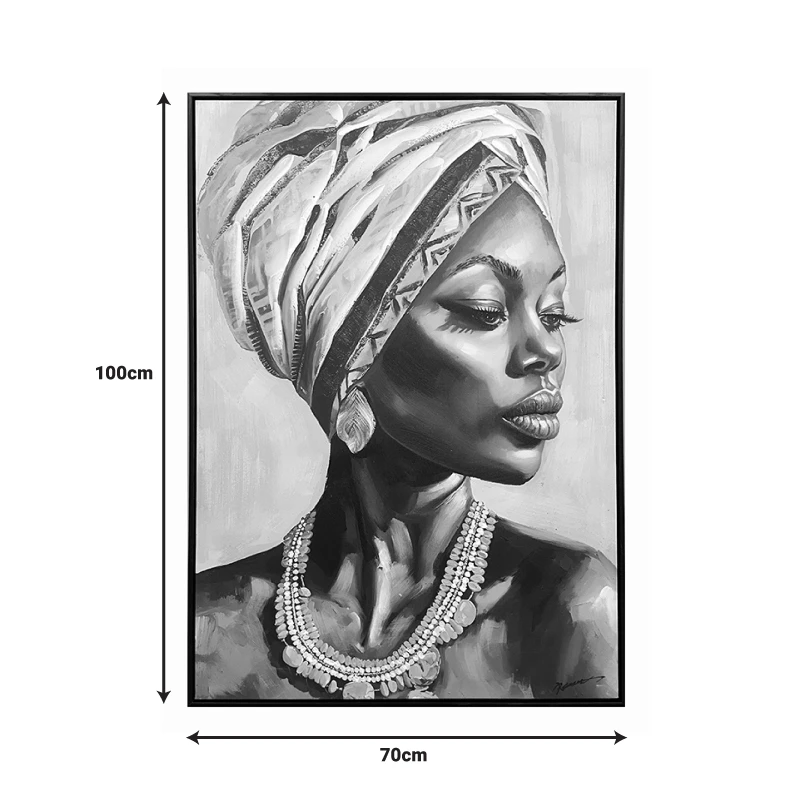 Painting on canvas Zaira Inart with frame 70x3.5x100cm
