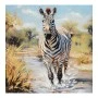 Canvas painting Zebrero Inart 100x3x100cm