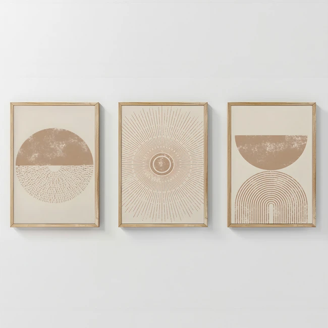 Πίνακας Varenzy pakoworld τρίπτυχος με ψηφιακή εκτύπωση και πλαίσιο 33x1.5x48εκ