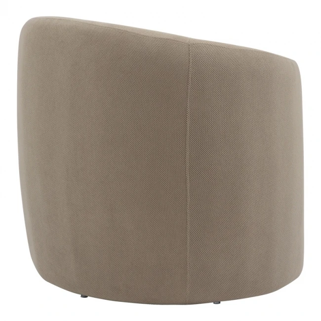 Barken armchair pakoworld fabric in gray-beige shade 77x74.5x73cm