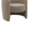 Barken armchair pakoworld fabric in gray-beige shade 77x74.5x73cm
