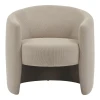 Barken armchair pakoworld fabric in beige shade 77x74.5x73cm