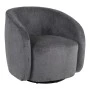 Armchair Barrelo pakoworld swivel anthracite fabric 77x72x69cm