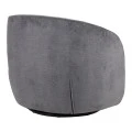 Armchair Barrelo pakoworld swivel anthracite fabric 77x72x69cm