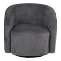 Armchair Barrelo pakoworld swivel anthracite fabric 77x72x69cm