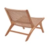 Beatrice armchair pakoworld teak wood skeleton and pe rope in natural color 65x78x68cm