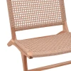 Beatrice armchair pakoworld teak wood skeleton and pe rope in natural color 65x78x68cm