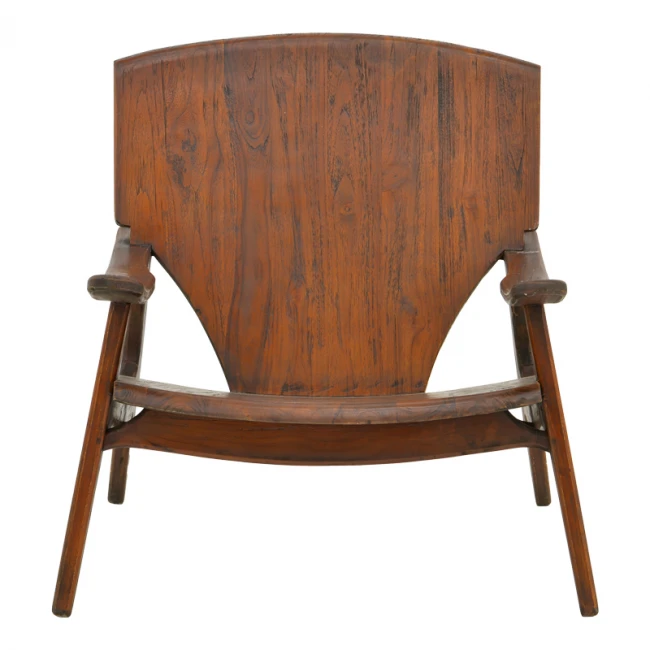 Πολυθρόνα Brazin pakoworld καρυδί teak ξύλο 72x71x77εκ