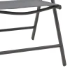 Armchair Candor pakoworld anthracite metal and gray textilene 65x56x106cm