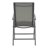 Πολυθρόνα Candor pakoworld ανθρακί μέταλλο και γκρι textilene 51.5x63.5x107εκ
