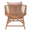 Armchair Caxen pakoworld natural rattan-white pillow 72x63x75cm