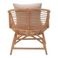 Armchair Caxen pakoworld natural rattan-white pillow 72x63x75cm
