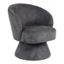 Cioura pakoworld swivel armchair anthracite fabric 70x68x75cm