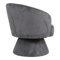 Cioura pakoworld swivel armchair anthracite fabric 70x68x75cm