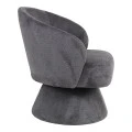 Cioura pakoworld swivel armchair anthracite fabric 70x68x75cm