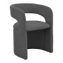 Cocon armchair pakoworld anthracite fabric 58x58x80cm