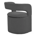 Cocon armchair pakoworld anthracite fabric 58x58x80cm