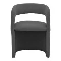 Cocon armchair pakoworld anthracite fabric 58x58x80cm